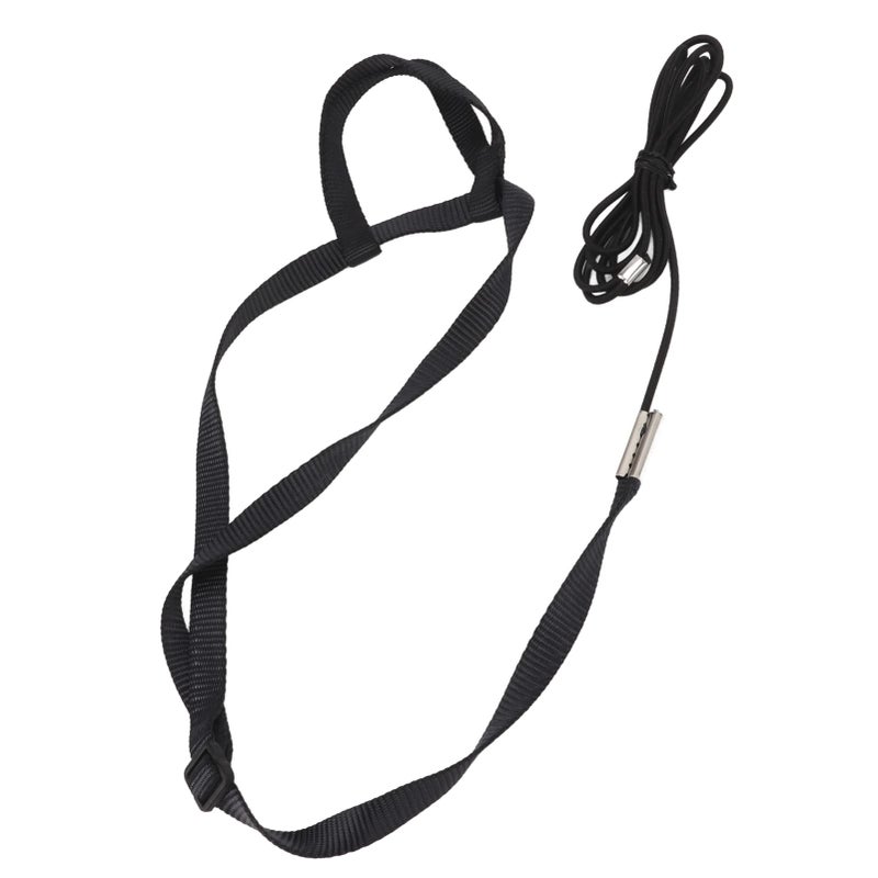 Adjustable Nylon Bird Harness Leash For Cockatiels Outdoor Training With Elastic Rope Metal Buckle Black XL - Image 5