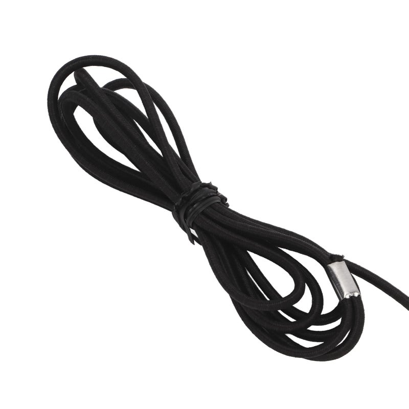Adjustable Nylon Bird Harness Leash For Cockatiels Outdoor Training With Elastic Rope Metal Buckle Black XL - Image 3