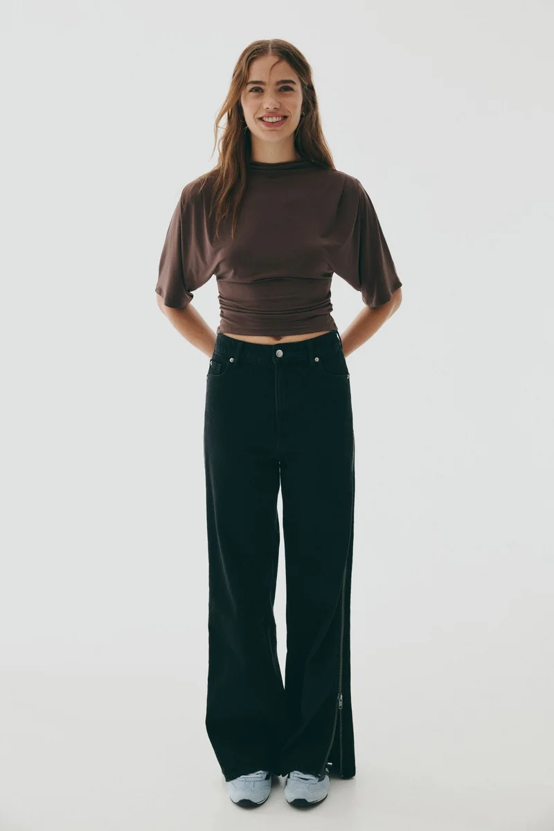 اتش اند ام بلوزة منسدلة