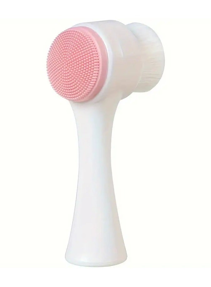 يوكانبي فرشاة تنظيف الوجه ، فرشاة تنظيف الوجه ، فرشاة الوجه ذات الوجهين من السيليكون ، فرشاة تنظيف الوجه تدليك الرغوة اليدوية - Image 2