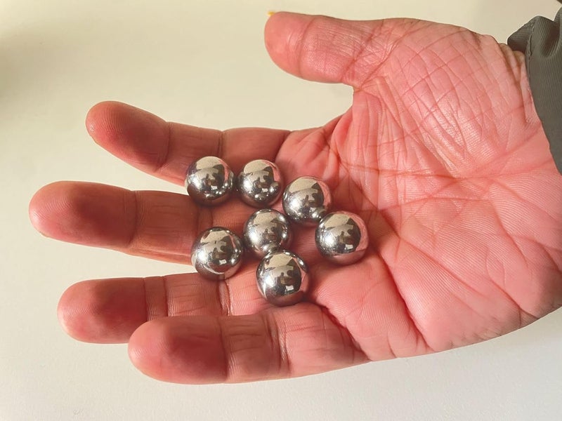 OMX , 18mm Exact Chrome Steel Bearing Parts Ball, Weight of 1 Ball is 23 Gram (12 PC) - Image 1