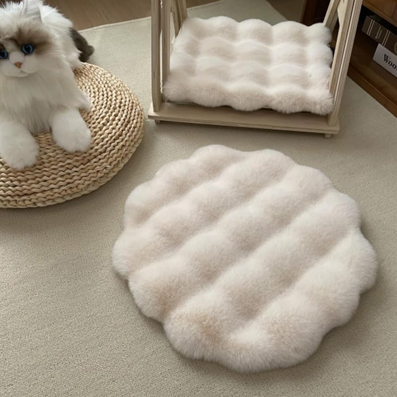Matcha Color 30cm Dog Bed Soft Plush Thicken Long Haired Sofa Nest Pad - Image 5