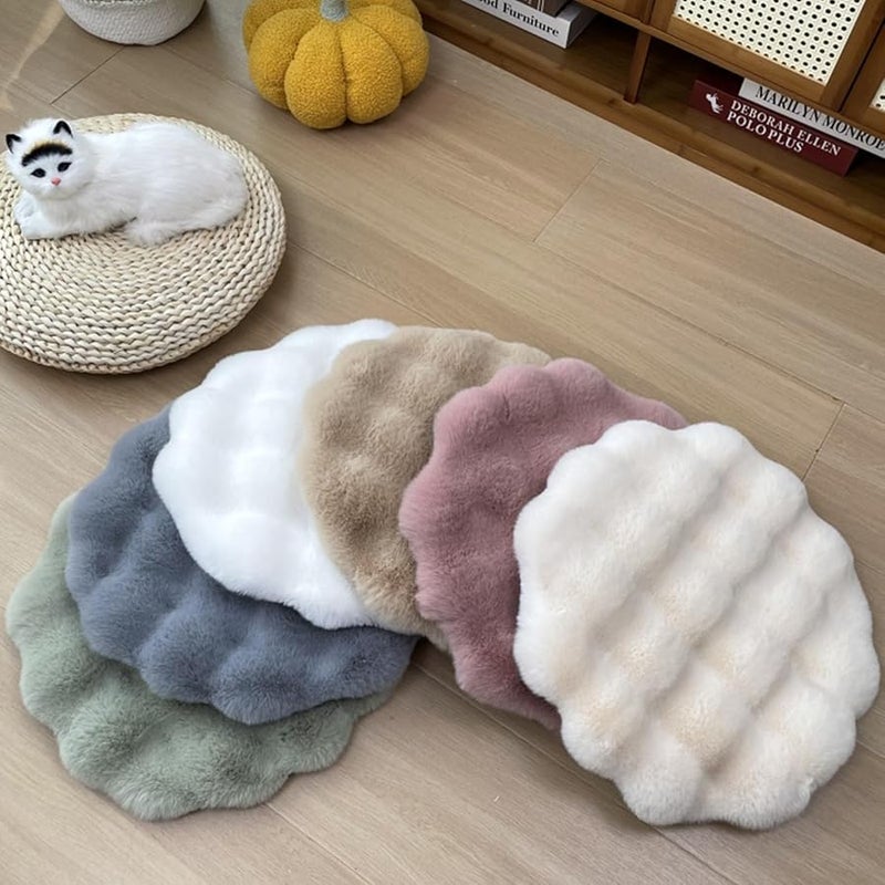 Matcha Color 30cm Dog Bed Soft Plush Thicken Long Haired Sofa Nest Pad - Image 3
