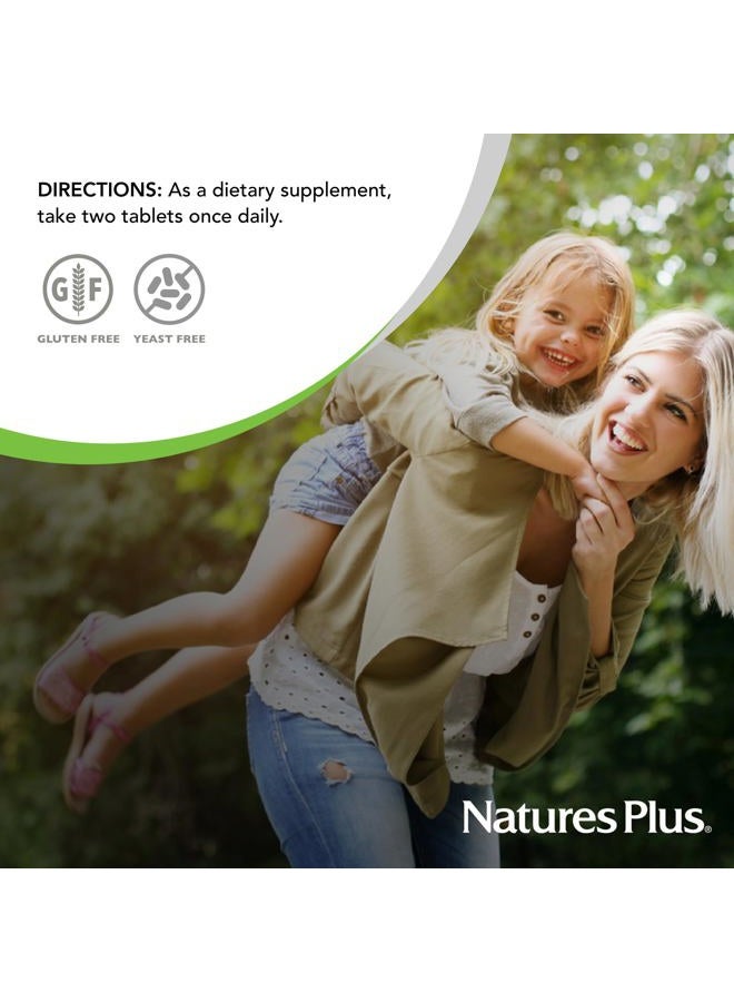 Nature's Plus مكمل الشعر النسائي ألترا هير بلس، إطلاق مستدام - 60 قرص - مكمل نمو الشعر الطبيعي بالكامل - مع البيوتين - يعزز صحة الشعر والبشرة والأظافر - خالي من الجلوتين - 30 حصة - Image 5