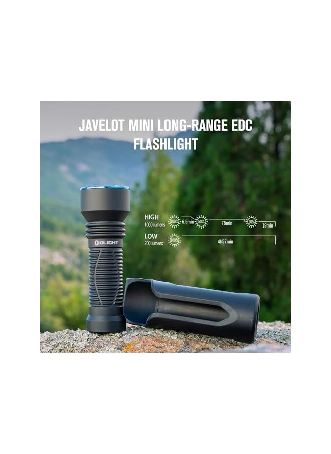 OLIGHT OLIGHT Javelot Mini 1000 Lumens EDC Cool White Flashlight, Rechargeable Handheld Light IPX8 Waterproof for Searching, Outdoors (Black CW)  - Image 3