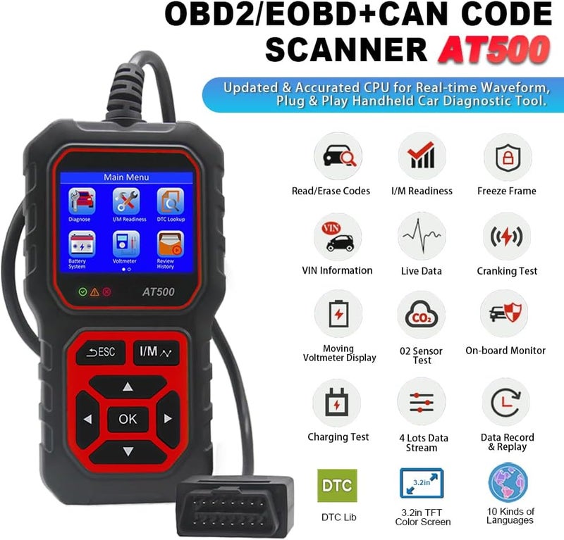 iKiKin أداة تشخيص iKiKin AT500 OBD2 - Image 2