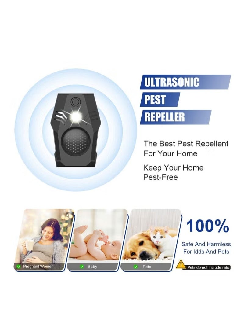 Generic - Ultrasonic Pest Repeller Electronic Mouse Repellent Plug in High Effective 2 Models House Rodent Repellent Defend for Flea Insects Mosquitoes Mice Spiders Rats Bugs - Image 1
