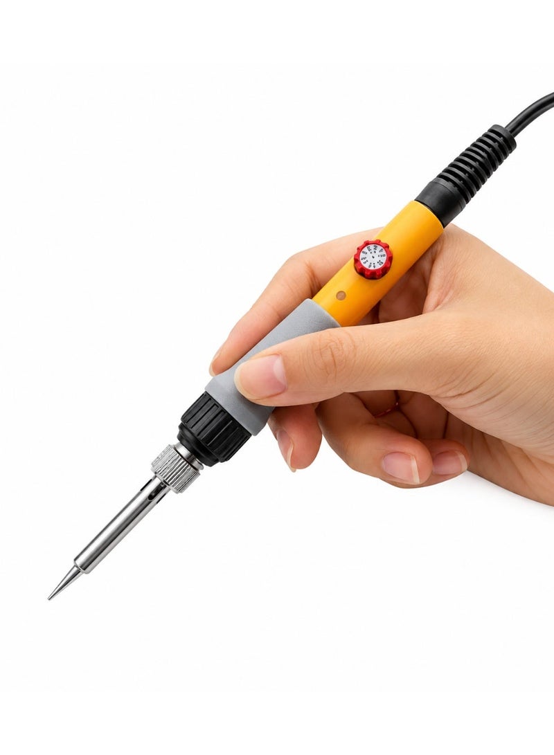 ABC ART871 Electric Soldering Iron 60W, High-Performance Soldering Tool with Fast Heating, Adjustable Temperature Up to 500°C, Durable Design, Comfortable Grip, Ideal for Electronics, DIY Repairs, and Professional Use - Image 3