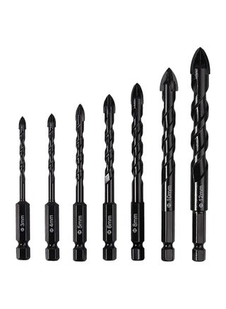COOLBABY 7 Pieces Masonry Drill Bit, 3-12mm Concrete Tile Drill Bits Set, Cross Carbide Tipped Drill Bits for Drilling Wall, Wood, Brick, Ceramic and Plastic - pzsku/Z1EDF9D089A3048FEEFE2Z/45/_/1658308196/2ba4eb53-2aa1-401c-a6d7-716380877ba2