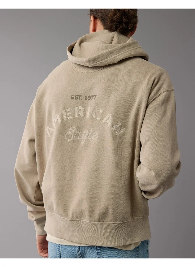 American Eagle Logo Graphic Drawstring Pullover Hoodie