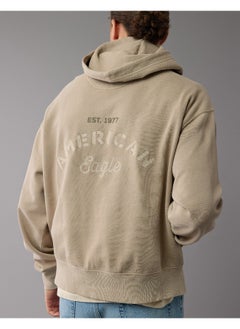 American Eagle Logo Graphic Drawstring Pullover Hoodie  - Image 2