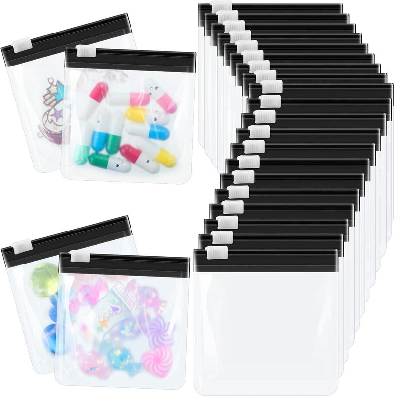 Colorful EVA Pill Pouch Travel Medicine Storage Bag Black 