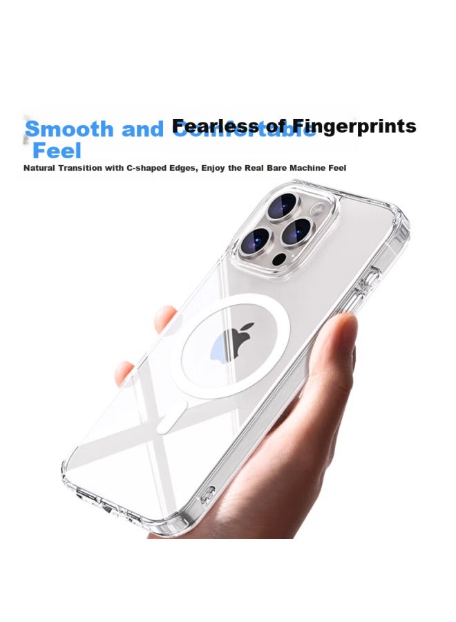 Koolife Apple 15 Phone Case Iphone 15 Protective Cover Bayer Material Magsafe Magnetic Charging Ultra-Thin Anti-Fall Airbag Full Coverage Transparent Soft Shell - Image 3
