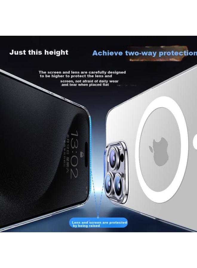 Koolife Apple 15 Phone Case Iphone 15 Protective Cover Bayer Material Magsafe Magnetic Charging Ultra-Thin Anti-Fall Airbag Full Coverage Transparent Soft Shell - Image 5