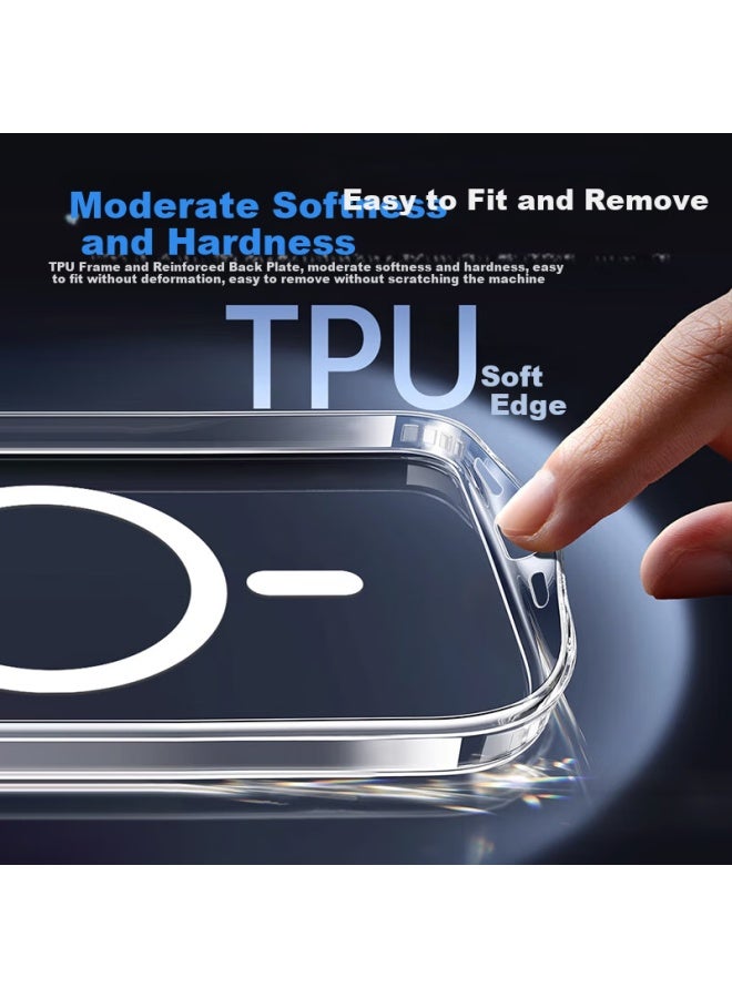 Koolife Apple 15 Phone Case Iphone 15 Protective Cover Bayer Material Magsafe Magnetic Charging Ultra-Thin Anti-Fall Airbag Full Coverage Transparent Soft Shell - Image 4