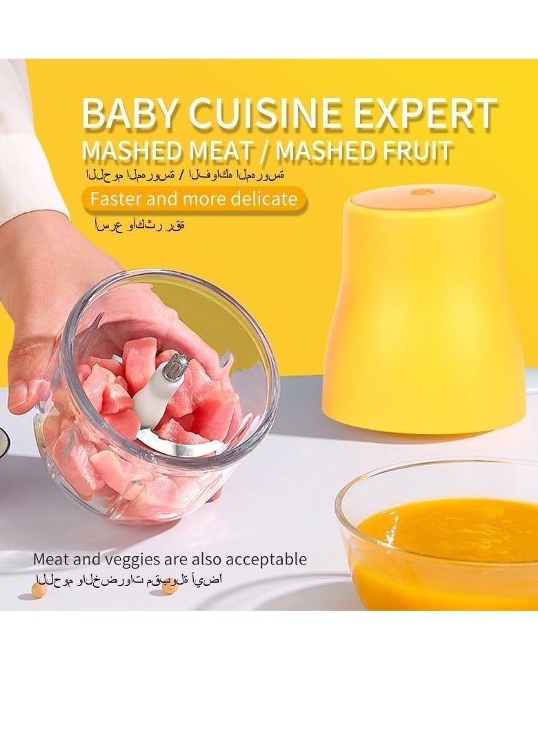 Gonice Baby Food Processor, Baby Food Maker High Borosilicate Glass, Baby Food Blender with 304 Blade for Baby Food Fruit Vegatable Meat, Baby Puree Maker Make Fresh and Nutritious Meals for Baby  - Image 5