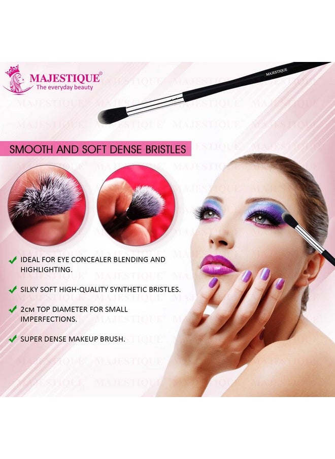 MAJESTIQUE Majestique Eyeshadow Blending Brush with Soft and Synthetic Bristles For Eye Makeup (Pack of 1)  - Image 4