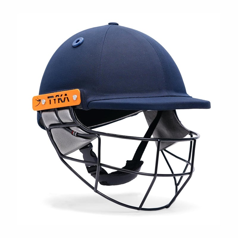 TYKA Atlas Helmet with Steel Grill – Lightweight, Strong Protection, Comfort & Breathable (Navy, L) - Image 1