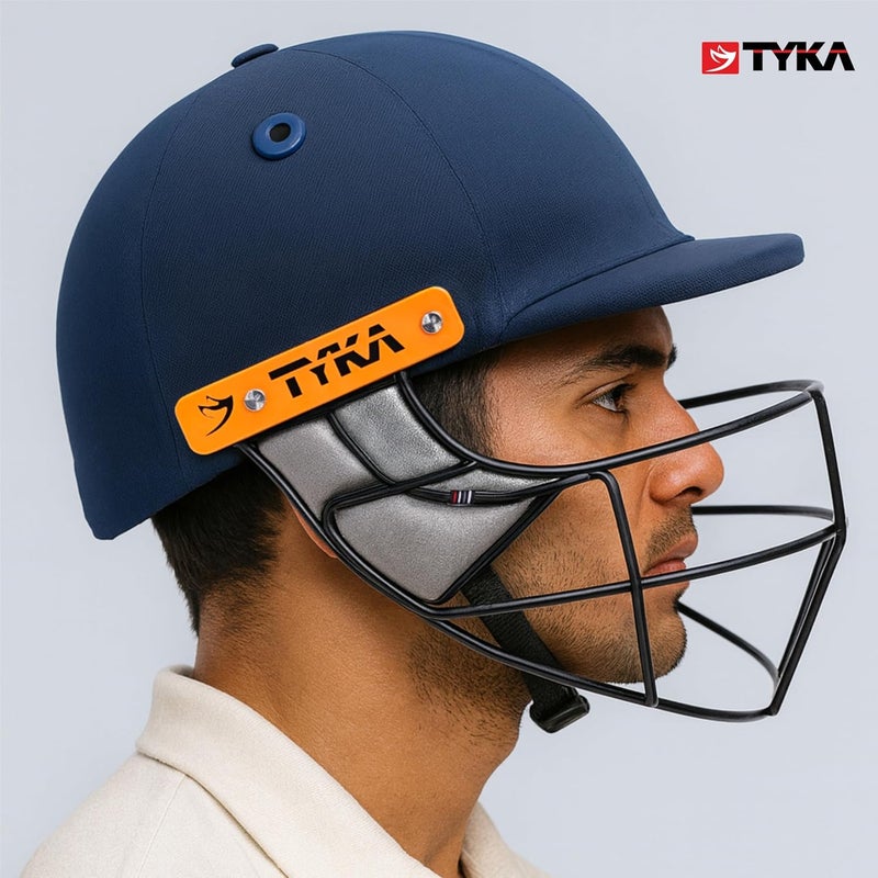 TYKA Atlas Helmet with Steel Grill – Lightweight, Strong Protection, Comfort & Breathable (Navy, L) - Image 4