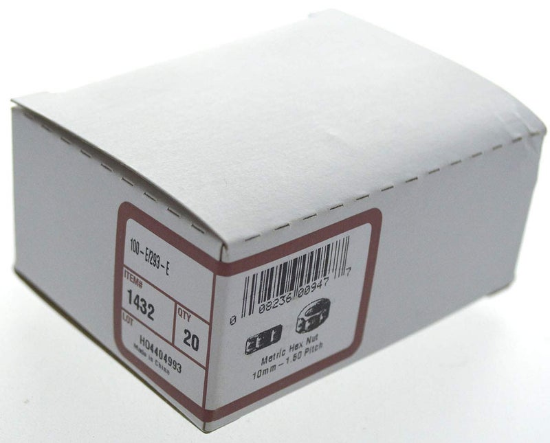 Hillman Metric Hex Nuts (M10 x 1.5 Coarse Thread), Zinc - Image 3