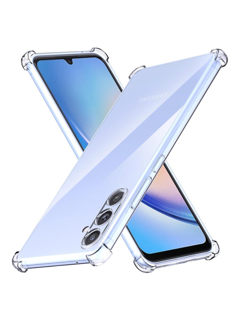 MIGOFAST Samsung Galaxy A16 Case, for Samsung A16 Phone Case Clear, Reinforced Corners Scratch Resistant TPU Rubber Soft Silicone Protective Cover for Samsung Galaxy A16 2024 - Image 1