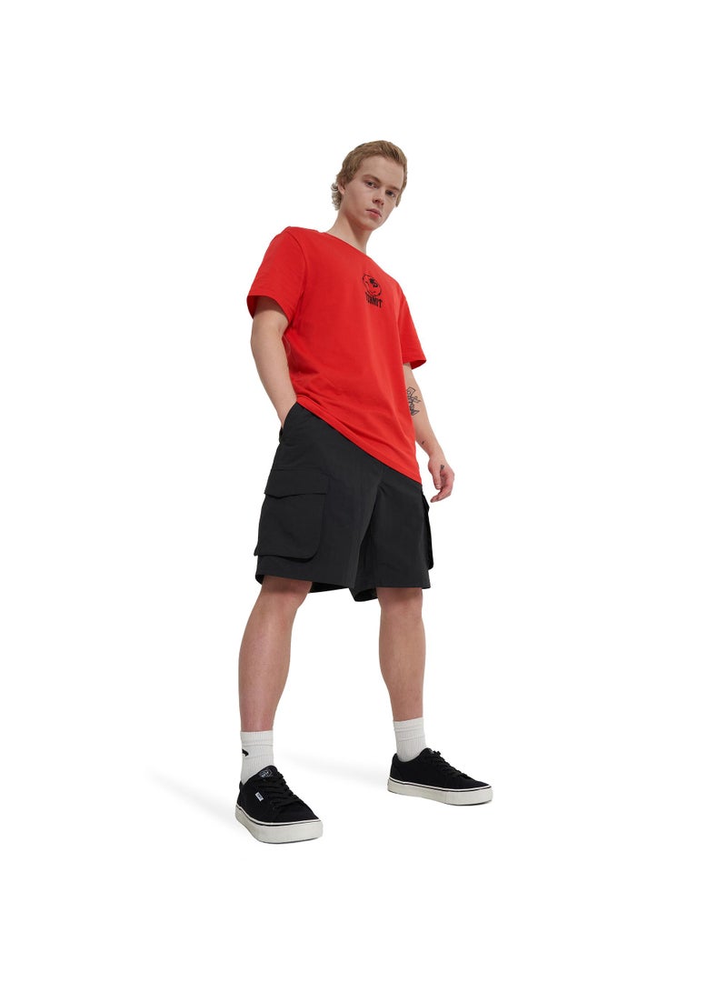 Termit شورتات رجالية سوداء EU 44-46، تيرميت، مقاس فضفاض، حزام مرن مع مشبك، 5 جيوب، مريحة وعملية للاستخدام اليومي - Image 5