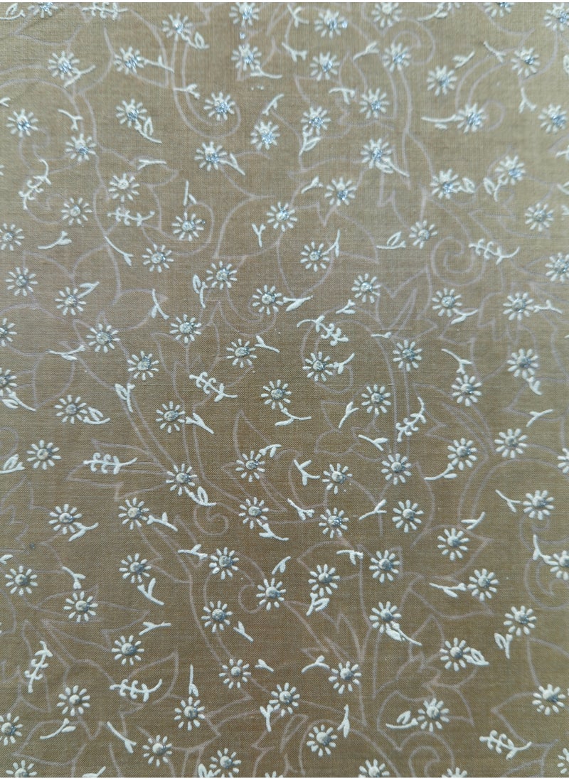Generic 6.5 Yards Cotton Fabric, 41" Wide, Floral Print, Soft Breathable, Perfect for DIY Projects, Crafting, Sewing, Quilting, Home Decor, Dressmaking  - Image 3