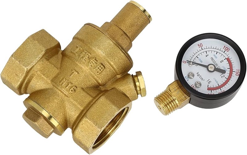 منظم ضغط المياه النحاسي مع مقياس قابل للتعديل DN25 1 6Mpa كحد أقصى - Image 1