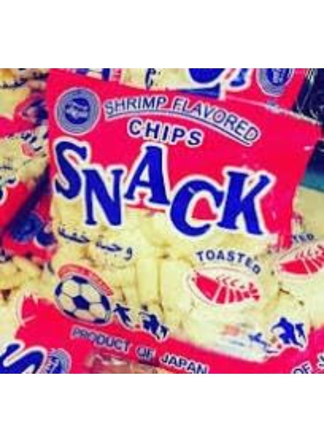 كريسبي سناك بنكهة الجمبري – قطع مقرمشة ومالحة – عبوة 12 قطعة | وجبة خفيفة بحرية للأطفال والكبار | مثالي للحفلات والشاي والسناك أثناء التنقل - Image 1