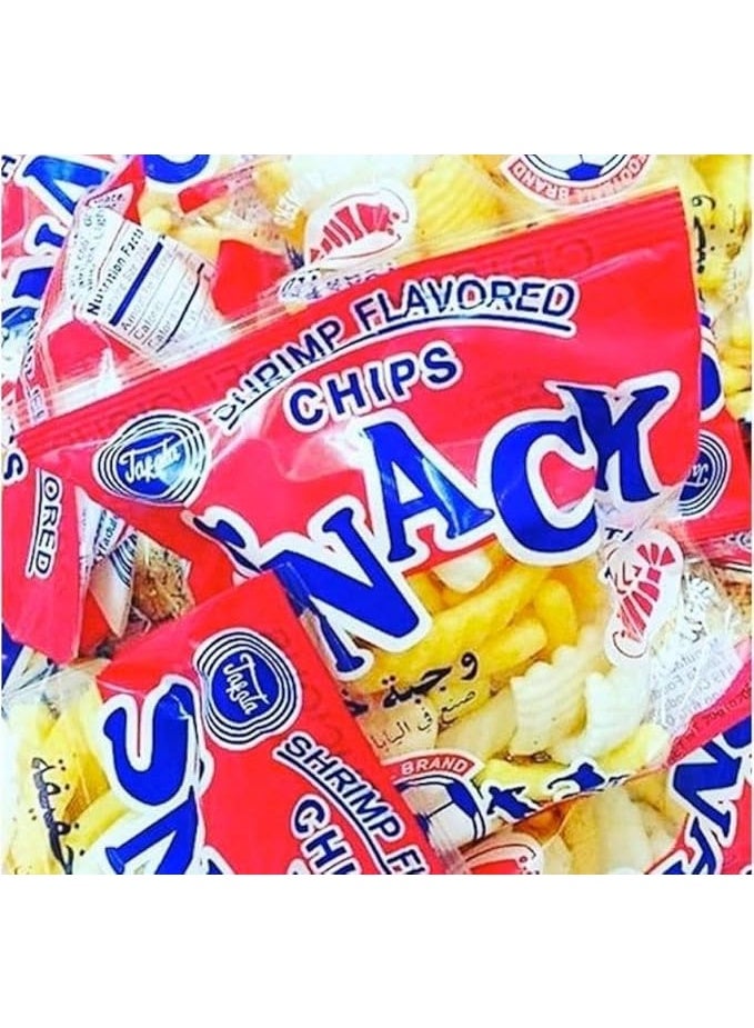 كريسبي سناك بنكهة الجمبري – قطع مقرمشة ومالحة – عبوة 12 قطعة | وجبة خفيفة بحرية للأطفال والكبار | مثالي للحفلات والشاي والسناك أثناء التنقل - Image 2