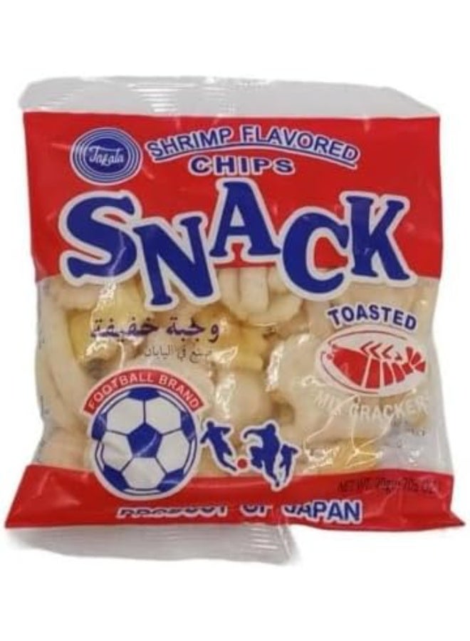 كريسبي سناك بنكهة الجمبري – قطع مقرمشة ومالحة – عبوة 12 قطعة | وجبة خفيفة بحرية للأطفال والكبار | مثالي للحفلات والشاي والسناك أثناء التنقل - Image 3