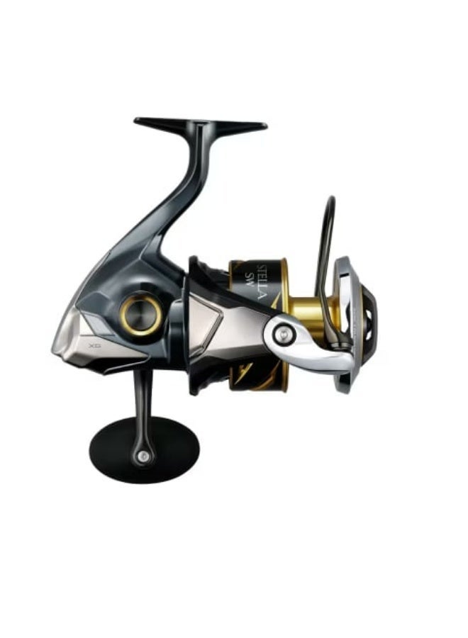 شيمانو بكرة صيد دوارة Shimano Stella SW 8000HG، بكرة صيد شديدة التحمل للمياه المالحة، أقصى سحب 25 كجم، نسبة تروس 5.6، للصيد بالجيج، البوبينج، والتورينج في عرض البحر - Image 2