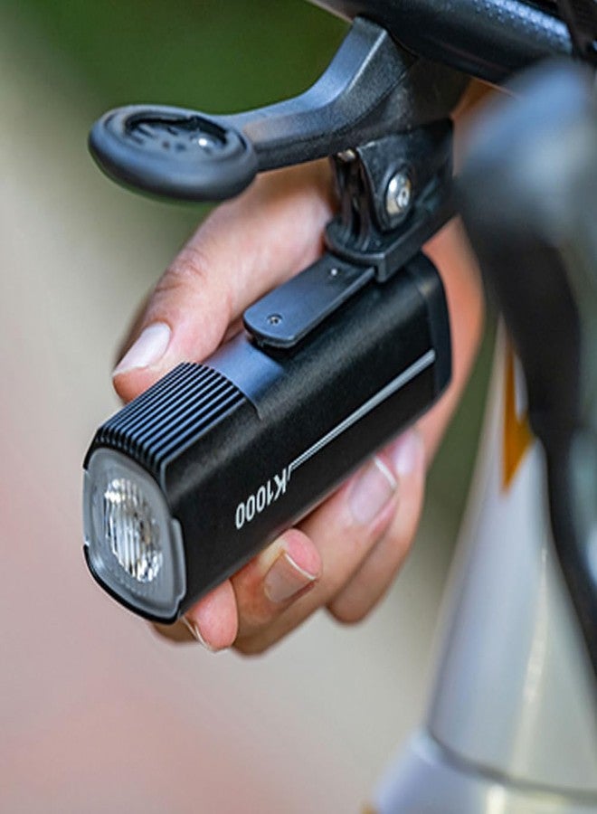 RAVEMEN K1000 Smart Front Bike Light for Cycling, 1000 Lumen Intelligent Night Riding Mode Automatic Brightness Adjustment, USB C Rechargeable Bicycle Light - Image 5