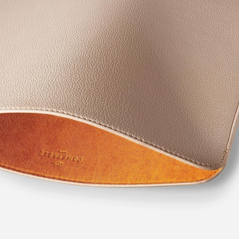 Comfyable Laptop Sleeve 14 Inch Precisely Compatible with MacBook Pro M5 M4 M3 M2 M1 Pro/Max 2025, Faux Leather Cover Case 14 in, Sand - Image 3