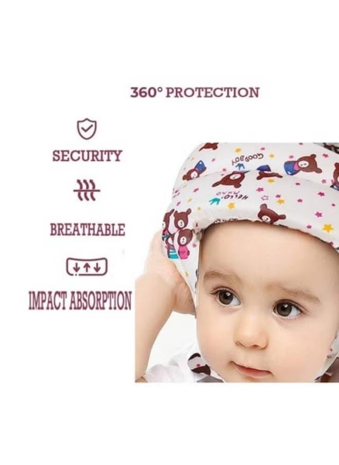 MIXDE Toddler Safety Helmet, Adjustable Protective Cap,No Bumps Child Safety Head Guard Hat for Running Walking Crawling  - Image 4