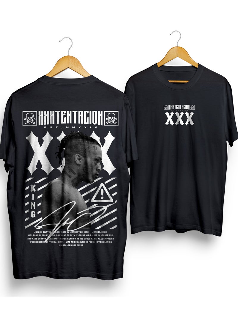SHOP NEW ARRIVALS XXXTentacion: The Heart of Rap Graphic T-Shirt - Motivational Quote Graphic Tee for Men Women Inspirational Success Mindset Gift Unisex Comfortable Cotton - Image 1