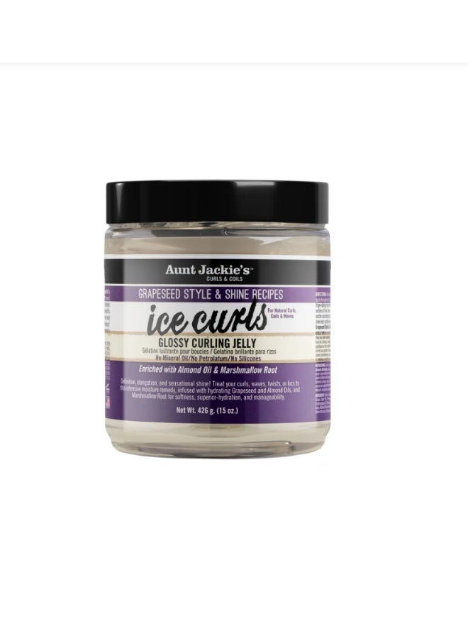 Aunt Jackie's Grapeseed Ice Curls Curling Gel, 426 G - Image 1