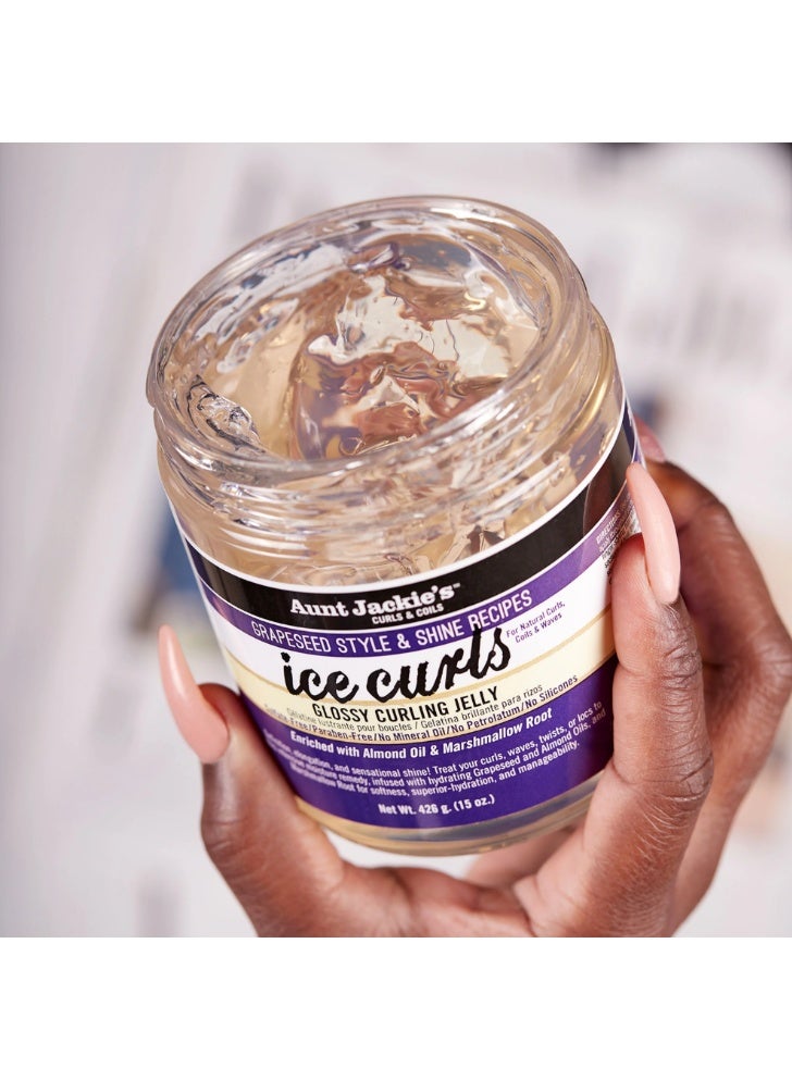 Aunt Jackie's Grapeseed Ice Curls Curling Gel, 426 G - Image 4