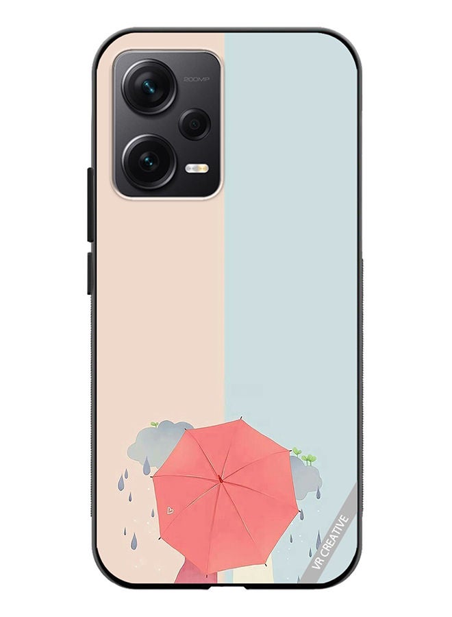 VR CREATIVE Protective Case Cover For Xiaomi Redmi Note 12 Discovery Umbrella Design Multicolour - Image 1