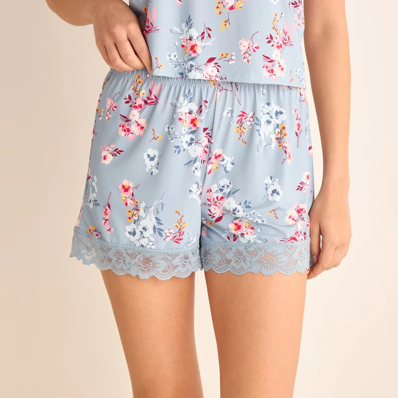Splash FAV Floral Print Camisole Top and Elasticated Shorts Set