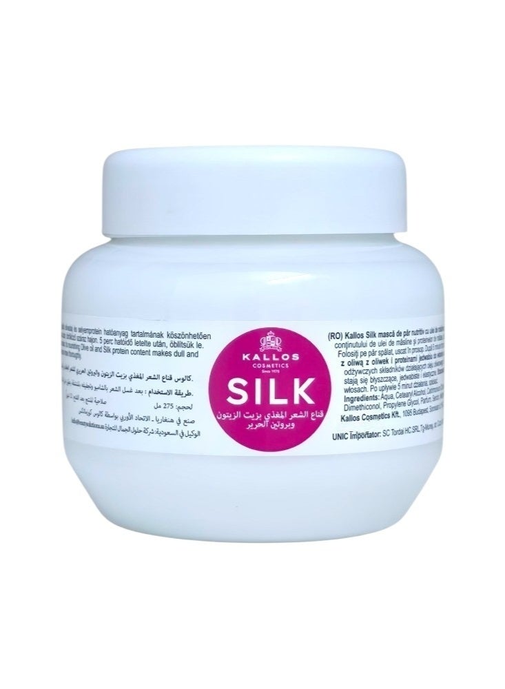 Silk Hair Mask With Olive Oil And Silk Protein 275ml