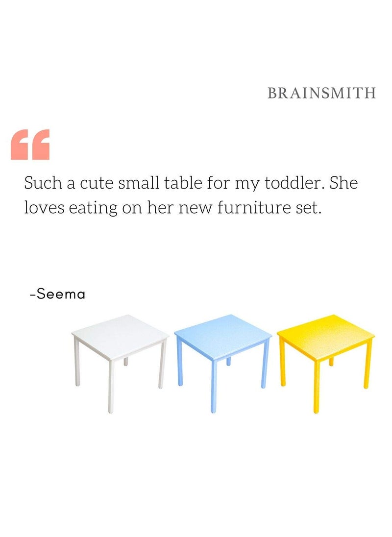 BRAINSMITH Brainsmith Activity Table for Kids 15 Years 4 Seat Wooden Table for Home and Preschool Durable Multipurpose Baby Furniture EcoFriendly and Safe  - Image 3