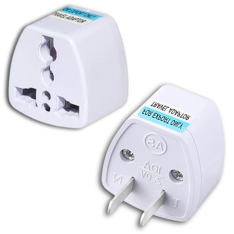 UniversalSocket Flat Blade Plug Adapter Type A US Type Plug Power Converter Adapter for USACanadaMexicoBrazilPhilippinesCubaThailandTaiwanJapanPanama More USCanada Pack 1 3 - Image 1