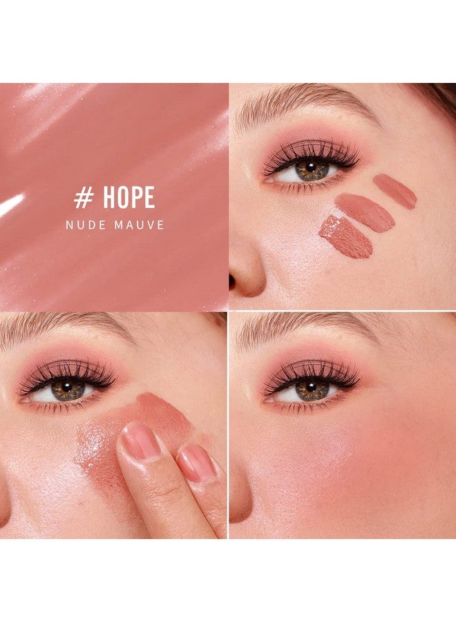 KIMUSE Soft Cream Blush Makeup, Liquid Blush for Cheeks, Weightless, Long-Wearing, Smudge Proof, Natural-Looking, Dewy Finish - Image 5