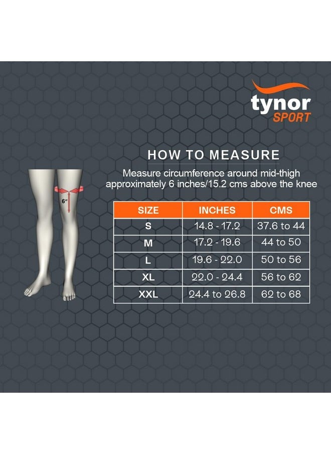 Tynor - TYNOR Knee Support Pro (Neo), Neoprene Support for Pain Relief, Sports, Gym & Recovery | Compression Knee Sleeve, Joint Support Brace for Men & Women - Black, Large, Pack of 1 - Image 1