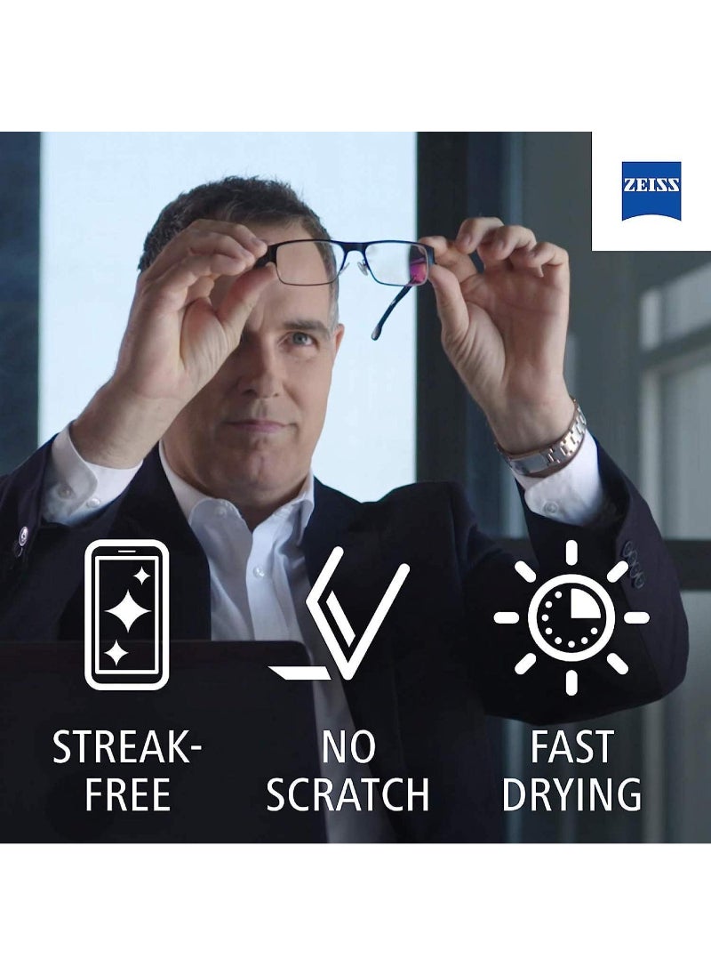 Zeiss - Lens Cleaner Wipes For Glasses Cameras And Binoculars Disposable Cloths In Sachets Spectacle Cleaning On The Go Pack Of 200 - Image 1
