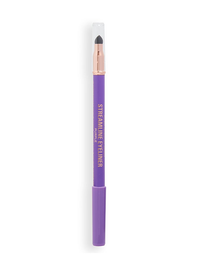 REVOLUTION Makeup Revolution Streamline Waterline Eyeliner Pencil Purple - Image 2