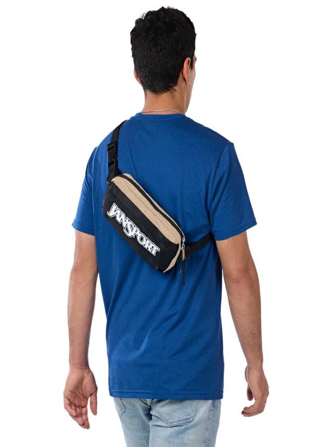 JanSport Washington Waistpack Fanny Pack - Stylish, Durable Waist Bag with Adjustable Belt, Main Zippered Pocket, Quick Stash Pocket,Travel Essentials, Travertine - Image 2