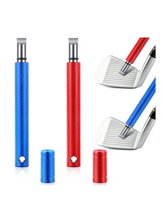 2 Pcs Golf Club Groove Sharpener, Re-Grooving Tool, and Cleaner for Wedges & Irons U V-Grooves Wedges, Red, Blue - pzsku/Z1EE0DB85FDE68C730E07Z/45/_/1671016197/51b02028-9a81-4ca6-bf28-72cf8ef7a5d3
