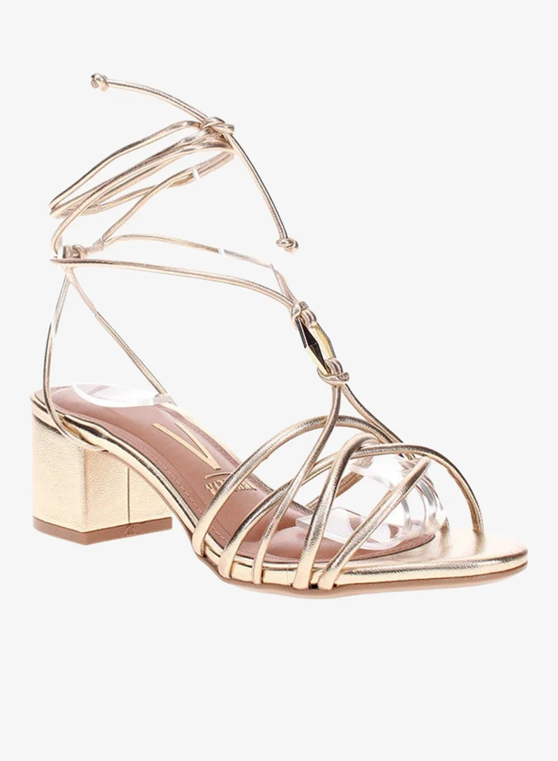 فيزانو صنادل بكعب متوسط للنساء - صنادل بكعب مفتوح من الخلف للبنات مع رباط للكاحل